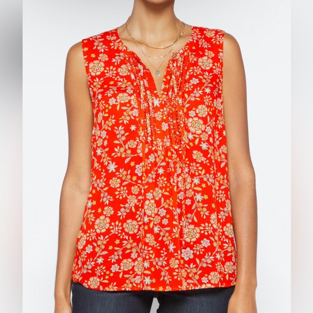 NWT Daniel Rainn Marielle Tassel Detail Blouse - “Orange”